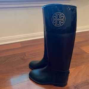 Tory Burch tall rain boots